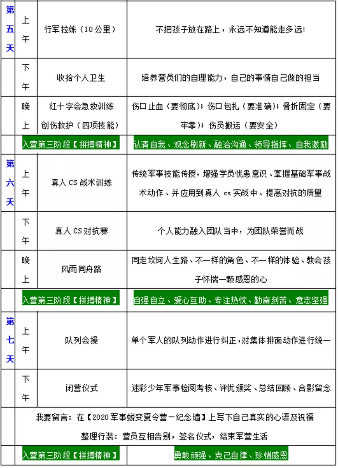 2020丽江军事夏令营